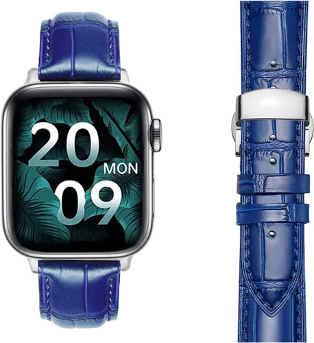 Vista 14 de Moran - Correas de cuero compatibles con Apple Watch Band 1.929 in 1.772 in 1.732 in 1.654 in 1.614 in 1.575 in 1.496 in, correa de cuero de oveja