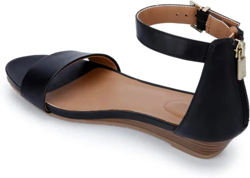 Vista 6 de Kenneth Cole REACTION Sandalias de cuña Viber de 2 piezas para mujer Negro