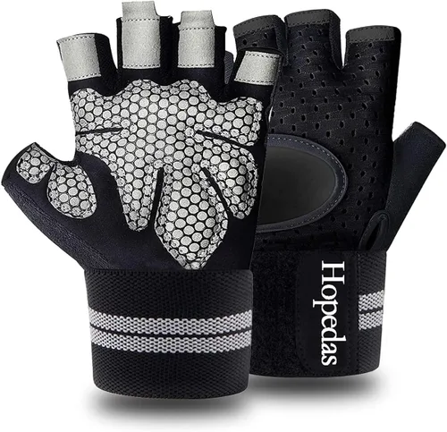 Vista 11 de Workout Gloves Weight Lifting Gloves Palm Support Protection for Men Women, Exercise Gloves Sports for Training, Fitness, Gym