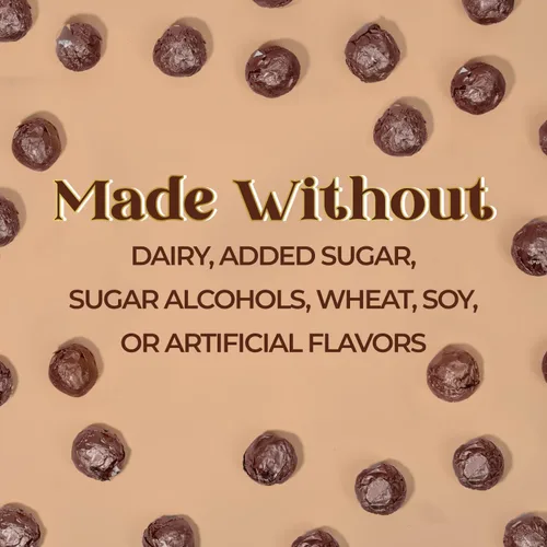 Vista 3 de ChocZero Trufas de Chocolate Negro con Avellana, Veganas, Sin Azúcar, Sin Gluten, Regalo de Vacaciones Keto, Alto en Fibra, 16 Piezas Envueltas