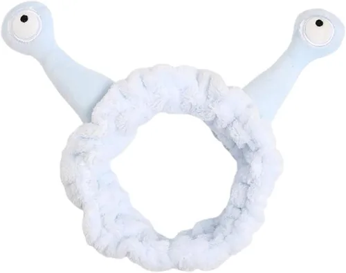 Vista 9 de Diadema de felpa para niñas, para mujeres y niñas, con dibujos animados, caracol, antena, ojos, banda para el cabello, turbante