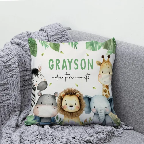 Vista 5 de Hyturtle Almohada personalizada para niños y niñas (inserto incluido) Regalos - Cojín de guardería - Nuevo regalo para bebé niño niña - Almohada