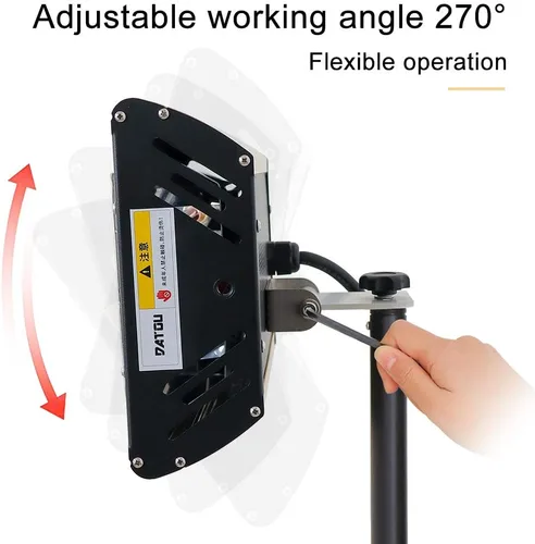 Vista 5 de DATOUBOSS Lámpara infrarroja para hornear pintura 2000w secador de secado de onda corta lámpara con soporte