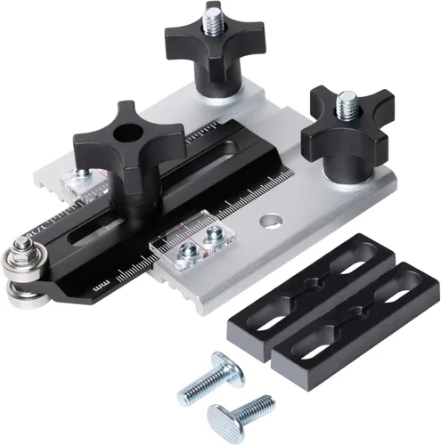 Vista 7 de POWERTEC Guía de Material con Rodillos Ajustable, Herramienta Alimentadora de Material con Rodamiento Unidireccional – Reduce el Retroceso y Aumenta