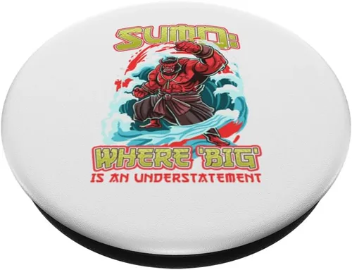 Vista 2 de Sumo: Donde "Big" es un Understatement Sumo Wrestlers PopSockets intercambiable PopGrip