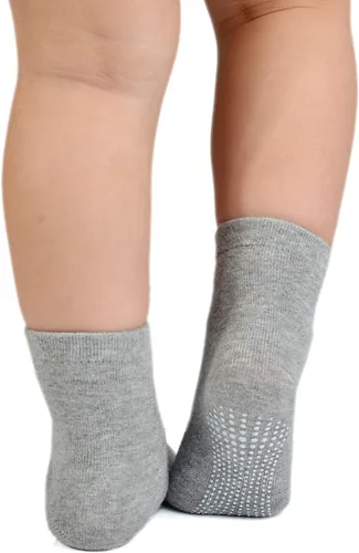 Vista 15 de EPEIUS Calcetines de bebé con empuñaduras para bebés y niños pequeños, calcetines antideslizantes de 6/12 pares