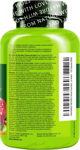 Vista 3 de Naturelo Multivitamina alimentaria completa para hombres, 1