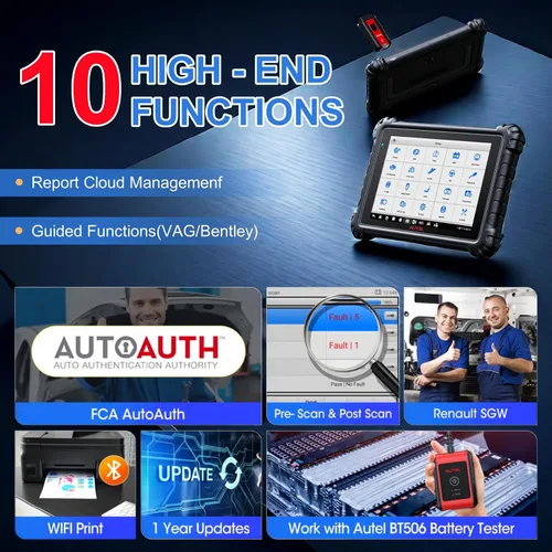 Vista 7 de Autel Escáner de diagnóstico MaxiSys MS906 Pro OBD2, codificación ECU, más de 3000 pruebas activas, servicio de más de 40 años, herramienta