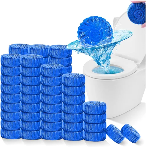 Vista 7 de KIISIISO Paquete de 18 pastillas para inodoro, limpiador automático de cuencos y tanques de disolución lenta, seguro séptico y apto para fontanería