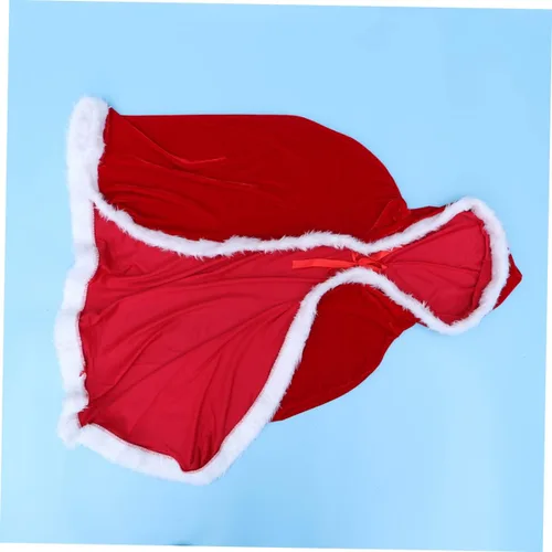 Vista 3 de BESTOYARD Roleplay Costume Mrs Claus Outfit Christmas Cloak Nativity Costumes for Kids Cosplay Cape Christmas Cape