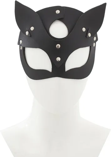 Vista 3 de Kutocesy Máscaras sexys, máscara de máscaras de pareja masculina y femenina, máscara de Halloween, máscara de cuero de animal, máscara de fiesta
