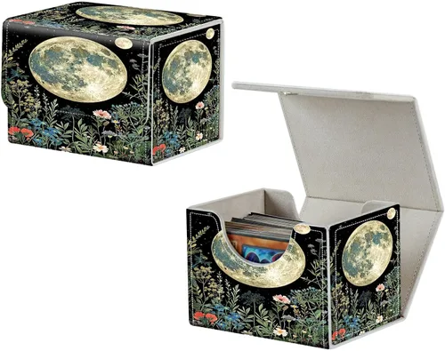 Vista 23 de MTG Commander - Caja de cartas intercambiables, más de 100 tarjetas con funda con funda de piel sintética, caja de almacenamiento de tarjetas