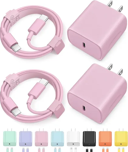 Vista 30 de Cargador de carga rápida USB C de 3 pies para iPhone 17, 16, 15, carga rápida, paquete de 2 unidades para iPhone 17/17 Plus/17 Pro/17 Pro Max/iPhone