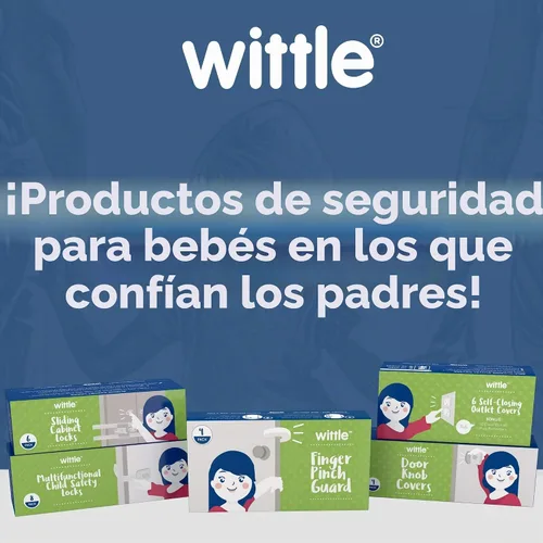 Vista 7 de Protector contra golpes en los dedos de Wittle Este tope de puerta de espuma fácil de usar impedirá golpes en los dedos de los niños, evita que