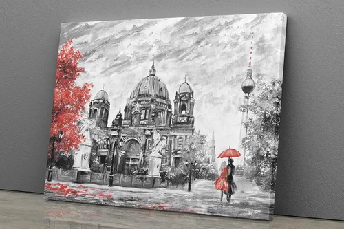 Vista 2 de FENIN Póster de pintura al óleo (18"x12" listo para colgar)