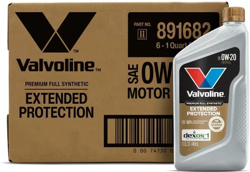 Vista 202 de Valvoline SynPower Full aceite sintético para motor, 1 Cuarto de galón, Ambar