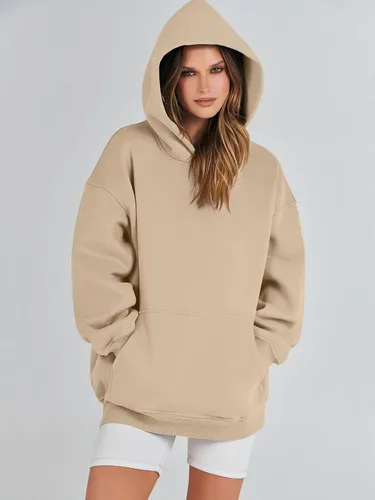 Vista 7 de ANRABESS Womens Oversized Hoodies Fleece Sweatshirts Long Sleeve Hooded Pullover Winter Clothes with Pocket
