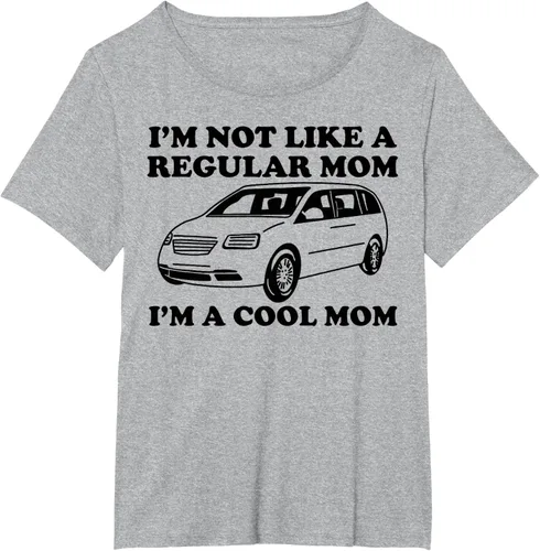 Vista 22 de Camiseta divertida de mamá con texto en inglés "I'm Not Like A Regular Mom I'm A Cool Mom", Blanco, S