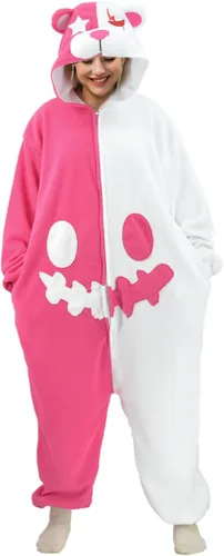 Vista 2 de Adult Animal Onesie Pajamas Halloween Cosplay Costume Homewear Pajamas for Women Men