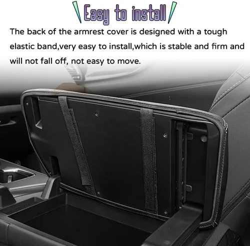 Vista 5 de Accesorios interiores personalizados para Lexus RZ 450e NX 250 NX 350 NX 350h NX 450h+ 2022 2023 Funda de cuero para reposabrazos central, cojín