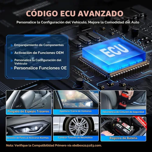Vista 7 de LAUNCH Creader Elite V3.0 para escáner BMW OBD2, herramienta de escaneo bidireccional de sistemas completos 2026, todos los servicios de V3.0 apto
