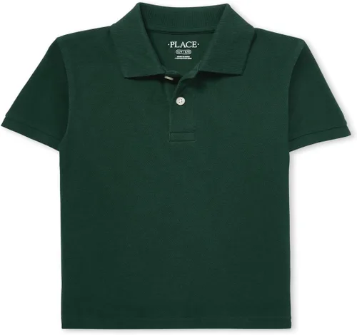 Vista 21 de The Children's Place - Camisa polo de manga corta para bebés y niños pequeños Negro/Blanco 2