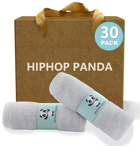 Vista 36 de HIPHOP PANDA Toallitas para bebé, rayón hecho de bambú - 2 capas ultra suaves y absorbentes, toallita facial de baño para recién nacidos - toallitas