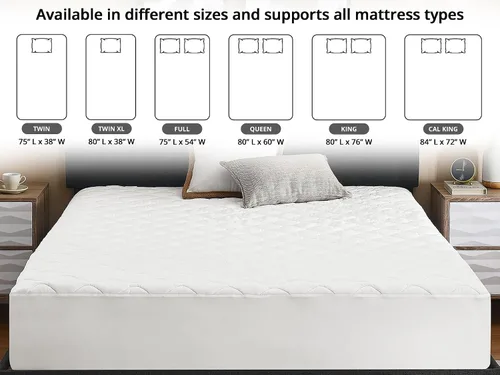 Vista 9 de Classic Brands: Defend-A-Bed protector acolchado e impermeable para colchón.