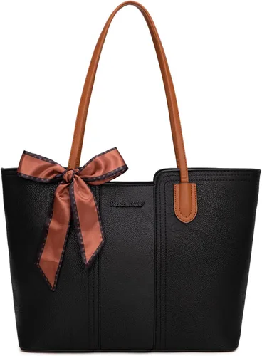 Vista 19 de Montana West - Bolsos de mano para mujer, bolso tipo satchel con asa superior mediana