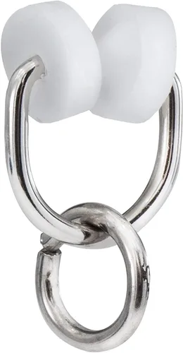 Vista 5 de RecPro Anillo portador de ruedas de nylon RV para barra de cortina I Beam Track (14)