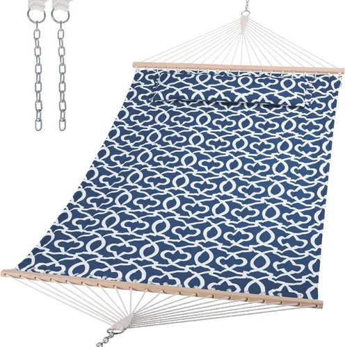 Vista 9 de SUNCREAT Hamaca de repuesto para soporte, capacidad de 475 libras, hamaca de patio trasero para dos personas para exterior, color beige