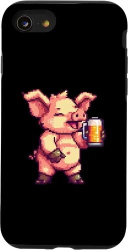 Vista 13 de iPhone 12 mini Pig Beer Party Comic Gamer Case