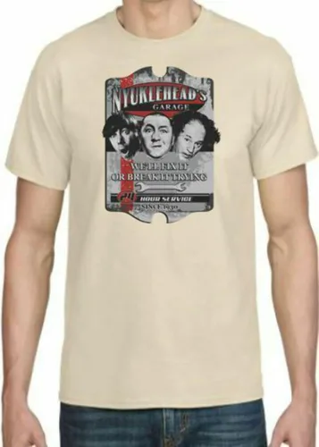 Vista 8 de KNUCKLEHEAD'S Garage - Camiseta para adulto DryBlend - Humornovedad de Three Stooges