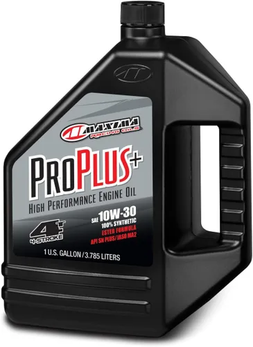 Vista 3 de Maxima Racing Oils 30-19901-2PK Pro Plus+ 10w50 - Aceite sintético para motor de motocicleta, botella de 1 litro, paquete de 2