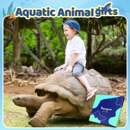 Vista 6 de HAPPYPOP Regalos de tortuga para adolescentes y niños, regalos para amantes de los animales del océano para adultos, calcetines de tortuga