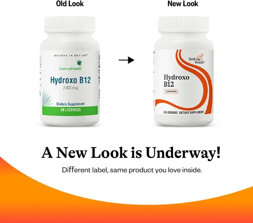 Vista 7 de Suplemento Hydroxo B12, 0.00007 oz de hidroxocobalamina (vitamina B12), 60 comprimidos, formulado por médicos, búsqueda de la salud