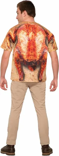 Vista 2 de Forum - Top de disfraz con estampado de pavo para adulto, Como se muestra