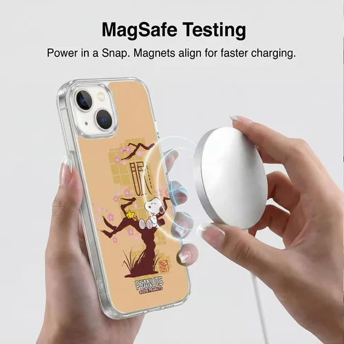 Vista 135 de Carcasa de gel para iPhone 7 Plus/iPhone 8 Plus, diseño de Snoopy Oriental de Peanuts, Badges