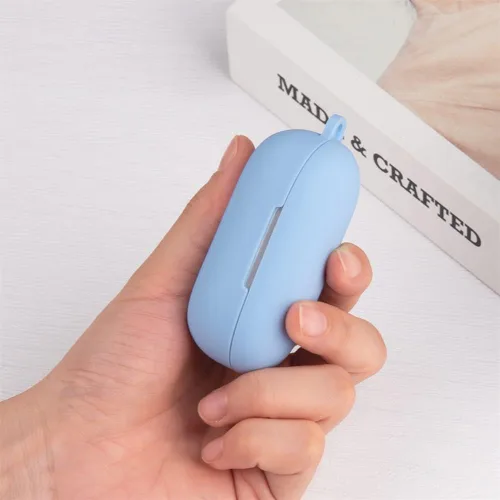 Vista 9 de DAYJOY - Juego de 2 fundas protectoras de silicona suave compatibles con auriculares Huawei Freebuds SE, funda protectora con mosquetón