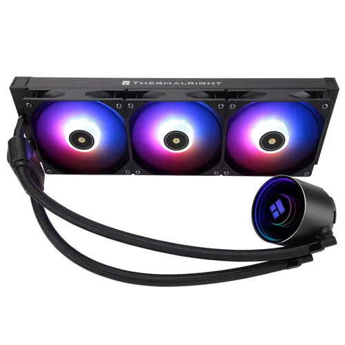 Vista 9 de Thermalright Frozen Notte 120 ARGB Enfriador de CPU negro Aio, 120 especificación fila fría, ventilador ARGB PWM, para Intel lga115x/1200/1851/1700