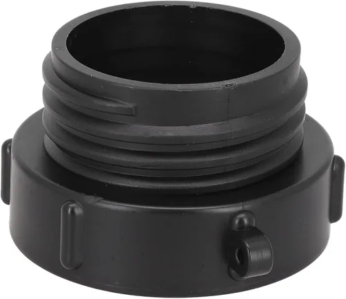 Vista 3 de Adaptador de tanque IBC S60x6, conector de salida de rosca fina a rosca gruesa de 2 pulgadas para contenedor IBC, ajuste de reducción de plástico PE