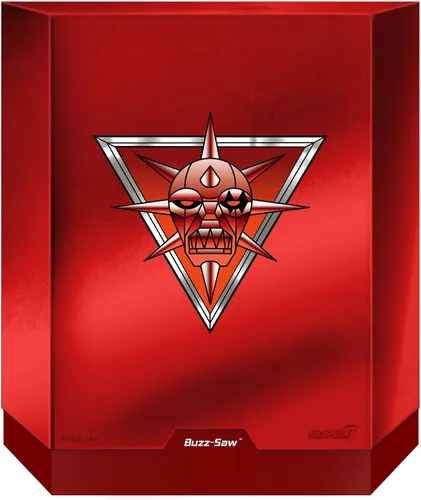 Vista 3 de Super7 ¡ULTIMATES! SilverHawks Buzz-Saw - Figura de acción SilverHawks de 8 pulgadas con accesorios, coleccionables clásicos de dibujos animados