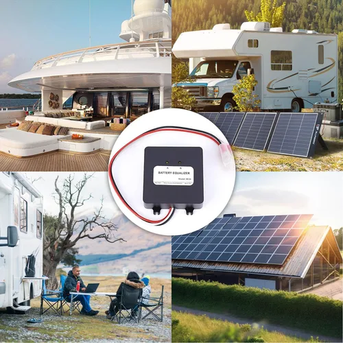 Vista 8 de Ecualizador de batería de 24 V, 2 baterías de 12 V, cargador equilibrador de voltaje para inundación de gel, AGM, batería de litio de plomo ácido