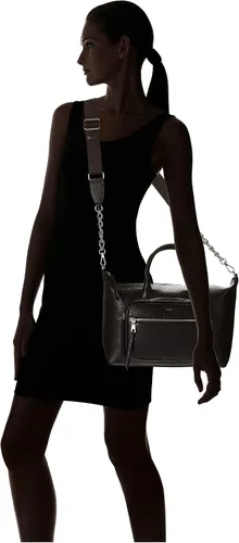 Vista 6 de DKNY Abby Th - Bolso de mano, negroplateado, NegroPlata