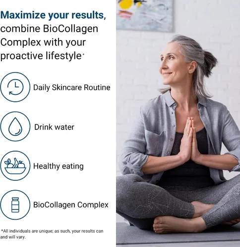 Vista 5 de ActivatedYou Complejo de colágeno a base de plantas BioCollagen para mujeres y hombres, diseñado para promover la firmeza de la piel, la fuerza