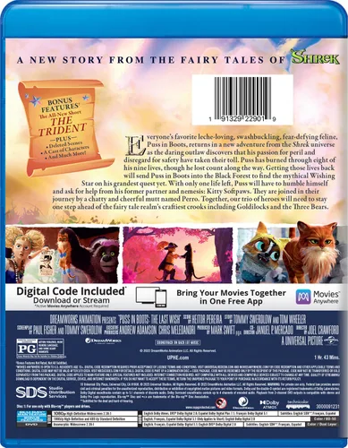 Vista 3 de Puss in Boots: The Last Wish - Collector's Edition Blu-ray + DVD + Digital