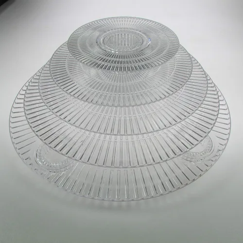 Vista 4 de Soporte de pastel de boda de acrílico de 3 niveles (estilo R300)