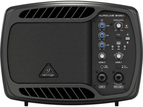 Vista 2 de Behringer EUROLIVE B105D Altavoz ultracompacto de 50 vatios PA/monitor con reproductor de MP3 y transmisión de audio Bluetooth