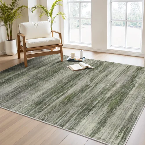 Vista 13 de PADOOR Alfombra moderna abstracta para entrada, alfombra lavable de 2 x 3 pulgadas, antideslizante, ultra suave, de pelo bajo, para puerta