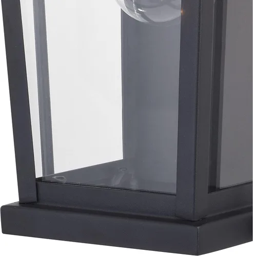 Vista 6 de VAXCEL Lexington - Farol de pared para exteriores (1 luz del atardecer al amanecer, color negro)